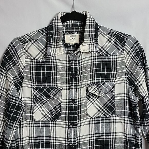 🖤5/$20🖤 I LOVE H81.. plaid flannel.. - Picture 4 of 12